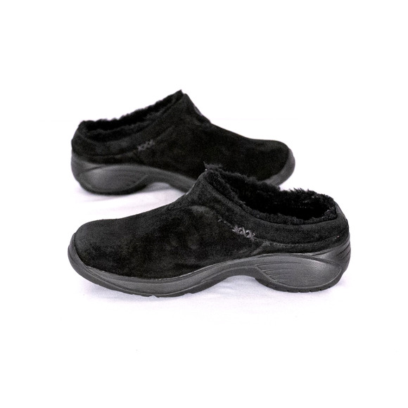 Merrell Women's Encore Ice Suede Clogs Size 6 Black Comfort Casual Winter Cozy - Picture 2 of 8